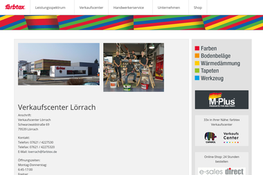 farbtex.de/verkaufscenter/loerrach.html - Fliesen verlegen Lörrach