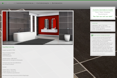 fliesen-gruenbeck.de/impressum.php - Fliesen verlegen Wiesbaden