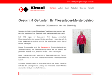 fliesenleger-kinzel.de - Fliesen verlegen Offenburg