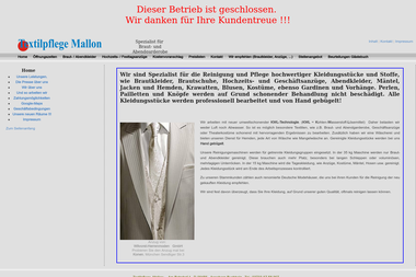 textilpflege-mallon.de - Handwerker Annaberg-Buchholz