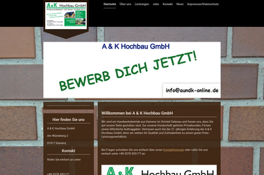 a-und-k-online.de - Maurerarbeiten Kamenz