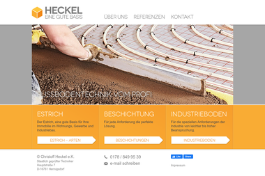 heckel-fussbodentechnik.de - Maurerarbeiten Hennigsdorf