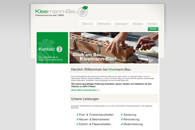 kleemannbau.com - Maurerarbeiten Oberhausen