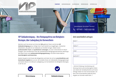 vip-gebaeudereinigung.com - Handwerker Asperg