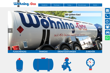 woehning-gas.de - Flüssiggasanbieter Paderborn