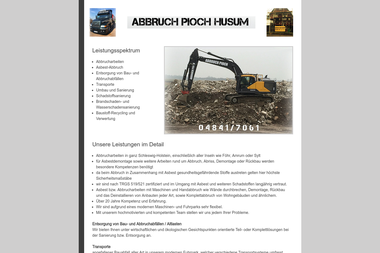 abbruch-pioch.de - Abbruchunternehmen Husum