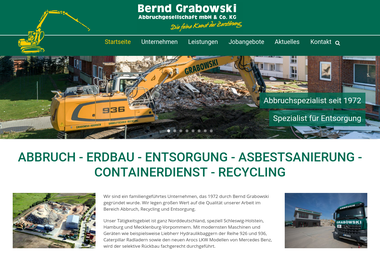grabowski-abbruch.de - Abbruchunternehmen Lübeck