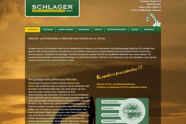 schlager-erdbau.de - Abbruchunternehmen München