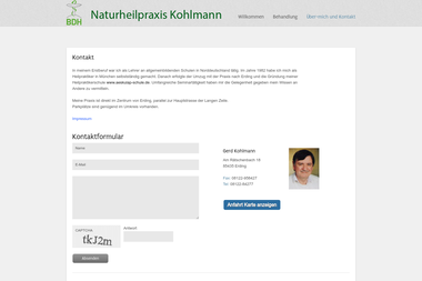 naturheilpraxis-kohlmann.de/kontakt - Heilpraktiker Erding