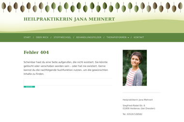 heilpraktikerin-jana-mehnert.de/index.php/kontakt-heilpraktikerin-jana-mehnert - Heilpraktiker Heidenau