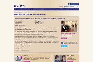 klier.de/salons/details/fachmarktzentrum-weinheim - Barbier Weinheim