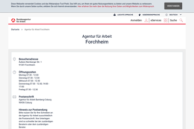 con.arbeitsagentur.de/prod/apok/service-vor-ort/agentur-fuer-arbeit-forchheim-forchheim.html - Berufsberater Forchheim