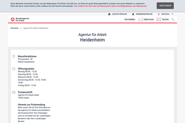 con.arbeitsagentur.de/prod/apok/service-vor-ort/agentur-fuer-arbeit-heidenheim-heidenheim.html - Berufsberater Heidenheim An Der Brenz