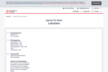 con.arbeitsagentur.de/prod/apok/service-vor-ort/agentur-fuer-arbeit-lahnstein-lahnstein.html - Berufsberater Lahnstein