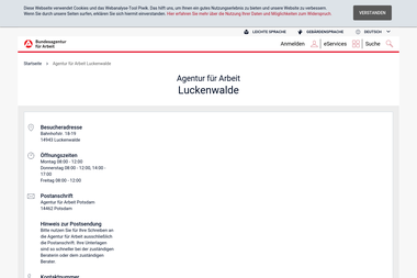 con.arbeitsagentur.de/prod/apok/service-vor-ort/agentur-fuer-arbeit-luckenwalde-luckenwalde.html - Berufsberater Luckenwalde