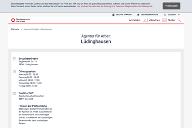 con.arbeitsagentur.de/prod/apok/service-vor-ort/agentur-fuer-arbeit-luedinghausen-luedinghausen.html - Berufsberater Lüdinghausen