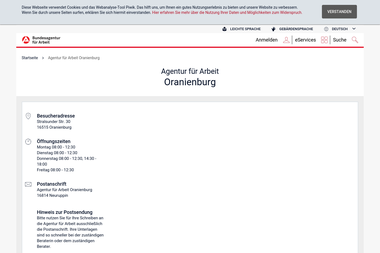 con.arbeitsagentur.de/prod/apok/service-vor-ort/agentur-fuer-arbeit-oranienburg-oranienburg.html - Berufsberater Oranienburg