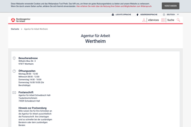 con.arbeitsagentur.de/prod/apok/service-vor-ort/agentur-fuer-arbeit-wertheim-wertheim.html - Berufsberater Wertheim