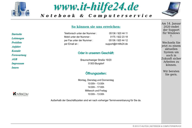 it-hilfe24.de/htm/kontakt.htm - Computerservice Burgdorf