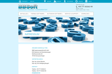 bbsoft.de/cont/cont_impressum.php - Computerservice Donaueschingen