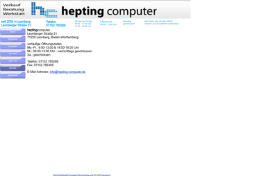 hepting-computer.de/html/kontakt.html - Computerservice Leonberg