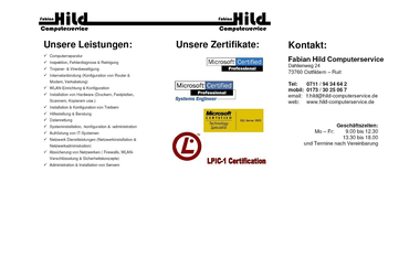 hild-computerservice.de - Computerservice Ostfildern