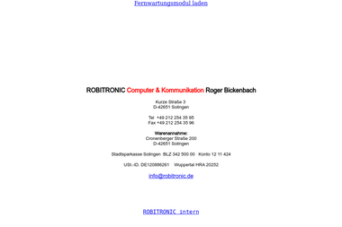 robitronic.de - Computerservice Solingen