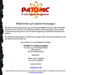 patomic.de - Computerservice Wolfratshausen