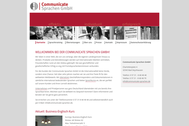 communicate-sprachen.de - Deutschlehrer Bad Oeynhausen