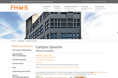 fhws.de/cs - Deutschlehrer Schweinfurt
