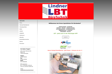 lindner-buerotechnik.de - Kopierer Händler Münsingen