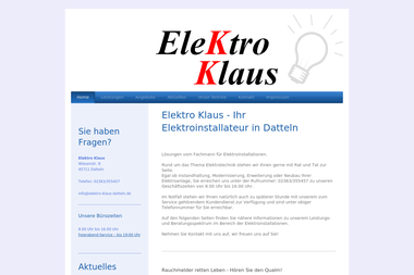 elektro-klaus-datteln.de - Elektriker Datteln