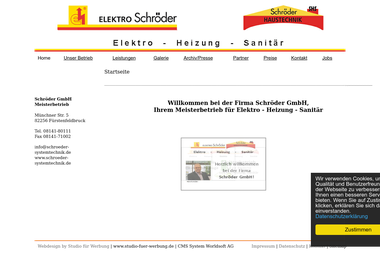 schroeder-systemtechnik.de - Elektriker Fürstenfeldbruck