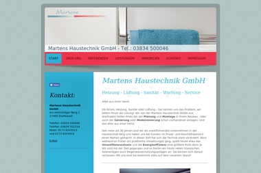 haustechnik-martens.de - Elektriker Greifswald