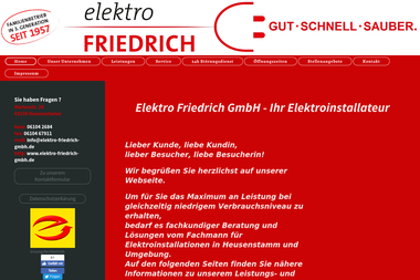 elektro-friedrich-gmbh.de - Elektriker Heusenstamm