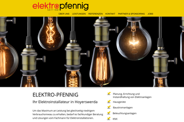 elektro-pfennig.de - Elektriker Hoyerswerda