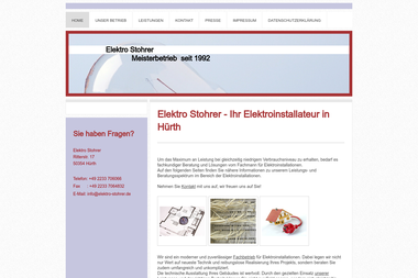 elektrostohrer.de - Elektriker Hürth