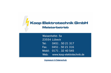 koop-elektrotechnik.de - Elektriker Lübeck