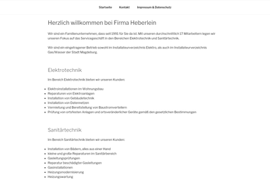 heberlein-elektro-sanitaer.de - Elektriker Magdeburg
