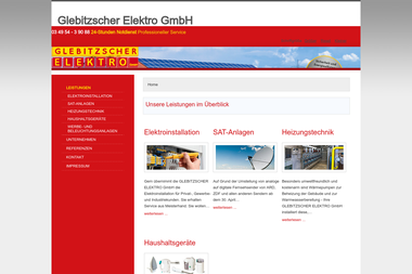 glebitzsch-elektro.de - Elektriker Sandersdorf-Brehna
