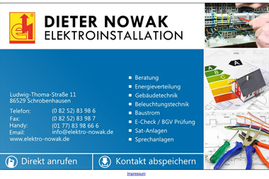 elektro-nowak.de - Elektriker Schrobenhausen