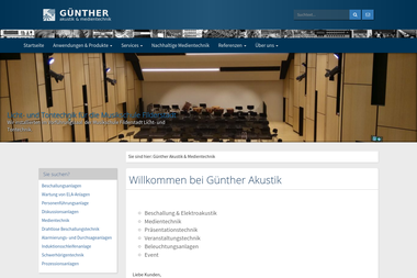 guenther-akustik.de - Elektriker Weissenhorn