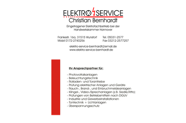 elektro-service-bernhardt.de - Elektriker Wunstorf