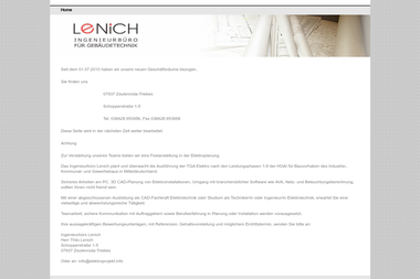 lenich.de - Elektriker Zeulenroda-Triebes