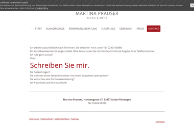 martina-prauser.de/kontakt - Ernährungsberater Alsdorf