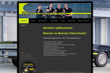 bennys-fahrschule.com - Fahrschule Gaggenau