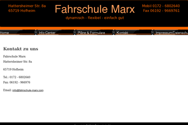 fahrschule-marx.com/kontakt - Fahrschule Hofheim Am Taunus