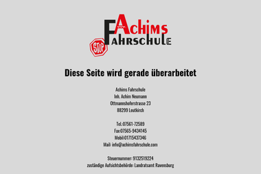 achimsfahrschule.com - Fahrschule Leutkirch Im Allgäu