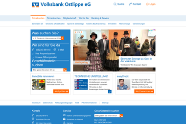 volksbank-ostlippe.de - Finanzdienstleister Blomberg