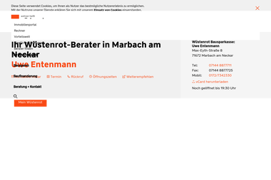wuestenrot.de/aussendienst/uwe.entenmann - Finanzdienstleister Marbach Am Neckar